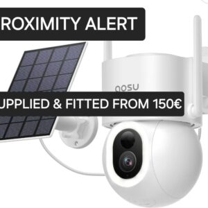 Solar Powered Surveillance Camera Includes 128GB Micro SD Card & Installation